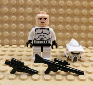 Lego Star Wars ARF Trooper Sand Green 7913,  blasters 2