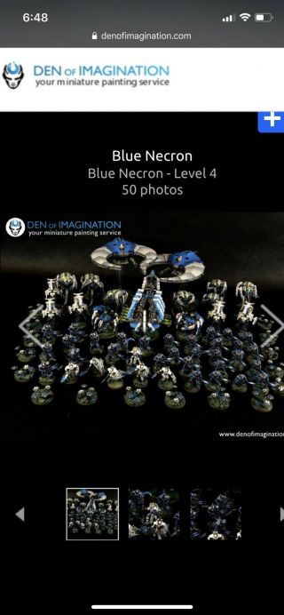Pro Painted Necron 40k Army - Den Of Imagination