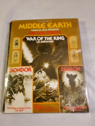 Spi Middle Earth War Of The Ring The Ring Trilogy Unpunched Flatpack Game