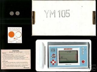 1988 Nintendo Game & Watch Mario Bros.  Oem Handheld Ym - 105 Micro Games
