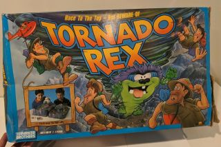 1991 Parker Brothers Tornado Rex 3d Board Game 100 Complete Great Vgc