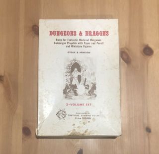 Tsr 1974 White Box Dungeons And Dragons 3 Volume Set