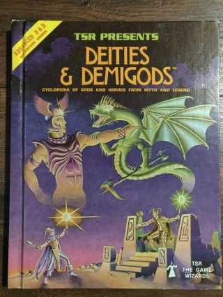 D&d - Dieties And Demigods 144 Pg First Print (cthulhu And Melnibonean)