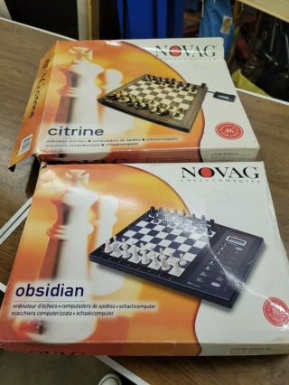 Novag Citrine And Obsidian Chess Computers