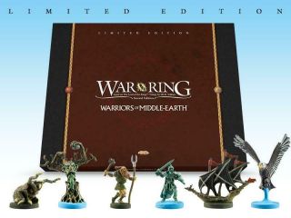 Ares Lotr Boardgame Warriors Of Middle Earth (2nd Ed,  Limited Ed) Nm