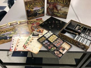Painted Runebound 3rd Edition With All 4 Small Expansions And Handmade Insert