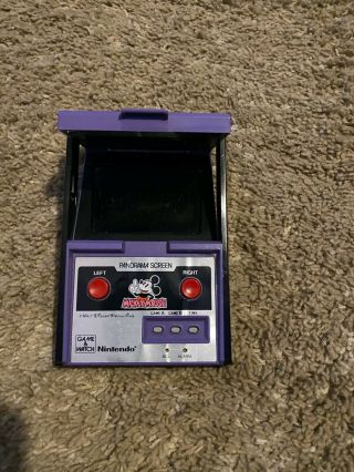 Vintage 1984 Nintendo Game & Watch Mickey Mouse Panorama Screen Tested/works