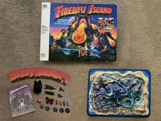 Fireball Island Vintage 1986 Milton Bradley Board Game 100 Complete &