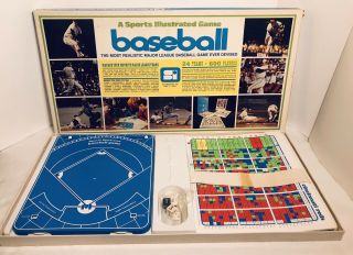 Vintage Sports Illustrated Major League Baseball 1972 Board Game 70’s Complete