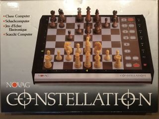 Novag Constellation Chess Computer W/ Box & Ac Adaptor,  Instructions.  C - 7