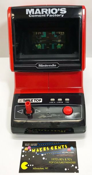 1983 Nintendo Tabletop Video Game Mario 