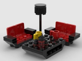 Lego Living Room Furniture Couch Sofa Coffee Table Floor Lamp Cups Accent Jars