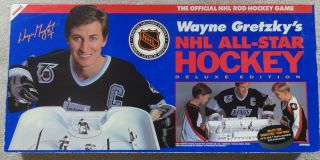 Wayne Gretzky All - Star Deluxe Table Rod Hockey Game Nhl Buddy L 99100