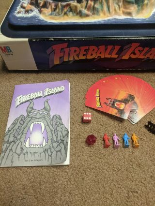 Fireball Island Vintage 1986 Milton Bradley Board Game 99 Complete 3