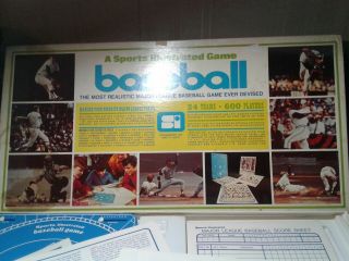 1972 Sports Illustrated Baseball Game Avalon Hill Time EX Complete 24 teams 2