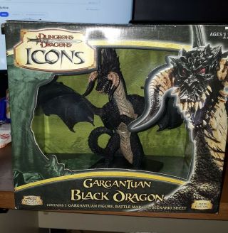 D&d - Icons: Gargantuan Black Dragon - Still.  Limited Edition