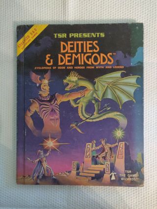 Deities & Demigods Dungeons & Dragons Ad&d Tsr 2013 True 1st Print Cthulhu 144pg