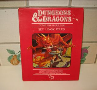 Tsr Dungeons & Dragons Set 1 Basic Rules 1011 1983 Complete Unused/ Dice