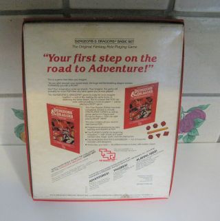 TSR DUNGEONS & DRAGONS SET 1 BASIC RULES 1011 1983 COMPLETE UNUSED/ DICE 2
