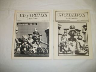 40k Warhammer Rare Inquisitor Magazines Issue 1 Thru 18 From 1991 To 1999