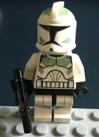 Lego Star Wars Clone Trooper Sand Green Minifigure Sw0298 7913