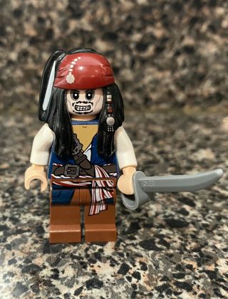 Lego Pirates Of The Caribbean Minifigure Captain Jack Sparrow Skeleton 4181