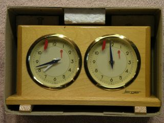 Vintage Jerger Chess Clock Pre - 1976,  Western Germany,  Clock Is