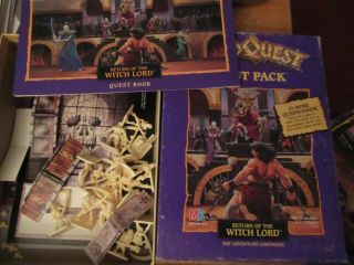 Heroquest Quest Pack Return Of The Witch Lord Milton Bradley 100 Complete