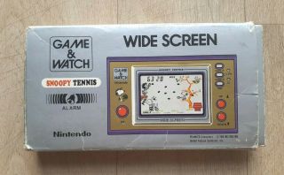 Snoopy Tennis En Boîte - Nintendo Game & Watch Wide Screen - Be - Envoi Gratuit