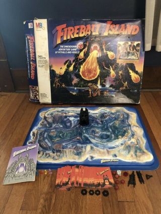 1986 " Fireball Island " Board Game - Milton Bradley - Missing 1 Piece