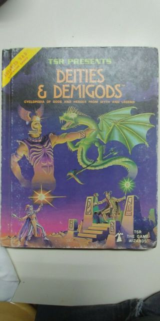Tsr Deities & Demigods 144 Pages 1980 Dungeons & Dragons Ad&d Rpg