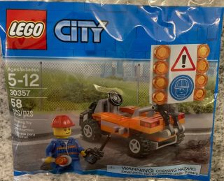 Legopolybag 30357 Road Construction Worker Combined
