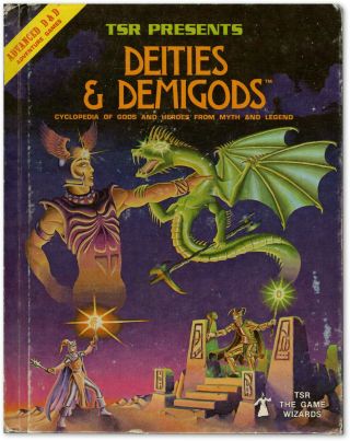 Tsr Dungeons & Dragons Deities & Demigods Ad&d W/cthulhu & Melnibonean 144p 1980
