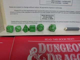 Dungeons & Dragons Basic Rules Set 1 TSR 1981 First Print COMPLETE Green Dice 3