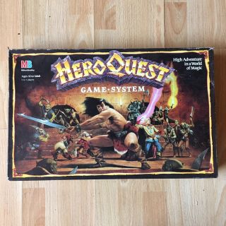 Heroquest Game System Board Game 1989 - 90 Games Workshop Milton Bradley Ex Cond