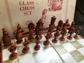 Alice In Wonderland Chess Set Alpsco John Tenniel Design 1966 And Board