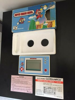 Nintendo Game & Watch Mario Bros Ym - 105 Handheld 1988 Boxed