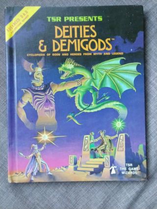 Ad&d Deities And Demigods True 1st Edition W/ Cthulhu