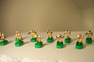 11 Tudor Electric Football Players Green Bay Packers White Jerseys Uniforms