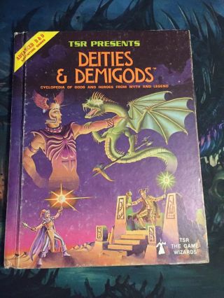 Ad&d Deities & Demigods (1st Print Cthulhu & Melnibonean 144pg) Tsr 2013