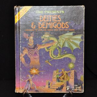 Deities & Demigods Cyclopedia Ad & D True First Edition 1980 Hardback 144 Pages