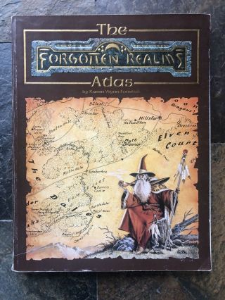 Nm - The Forgotten Realms Atlas 1990 1st Print Ad&d 2nd Edition