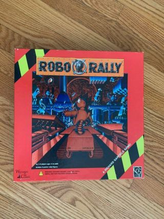 Robo Rally Board Game Rare 1994 1st Edition Near Roborally Richard Garfield