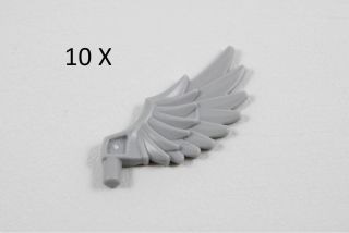 Lego® Light Gray Minifigure Wing Feathered Design Id 11100