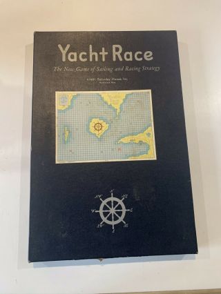 Vintage Parker Brothers 1961 Yacht Race Board Game Complete Pre - Owned