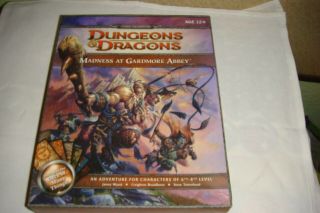 D&d Madness At Gardmore Abbey,  4e Box Set With Deck Of Many Things