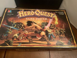 Heroquest Game System Board Game 1989 - 90 Games Workshop Milton Bradley Ex Cond