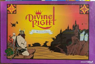 Divine Right Board Game 25th Anniversary Edition 962 On Certificate Of Authenti