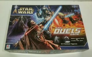 Star Wars " Epic Duels " Board Game (2002 Milton Bradley) Complete Game [used]