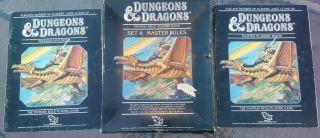 Dungeons & And Dragons Game Set 4 Master Rules 1021 First Printing 1985 Tsr